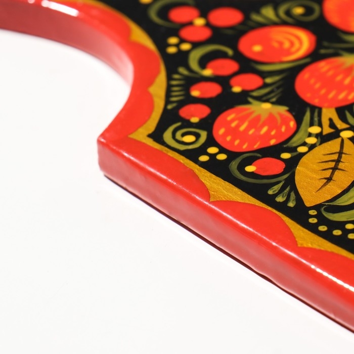 Доска разделочная «Лимонница», хохлома