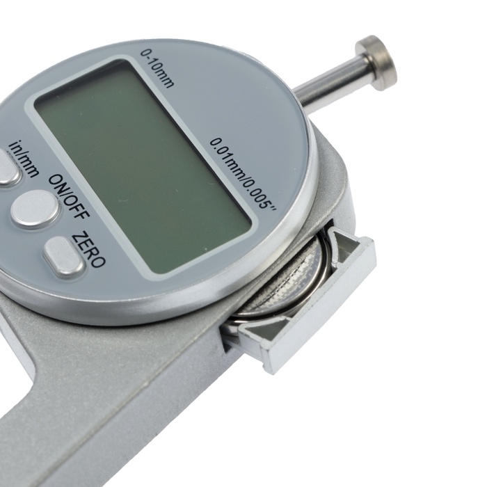 Толщиномер электронный ТУНДРА, металлический, диапазон 0-10 мм, точность 0.01 мм Толщиномер электронный ТУНДРА, металлический, диапазон 0-10 мм, точность 0.01 мм