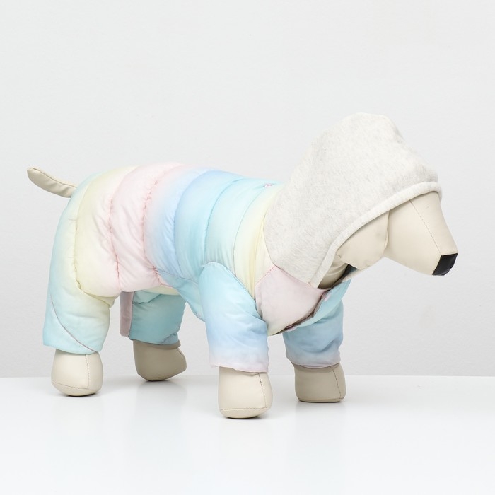 Комбинезон  Комбинезон "Для прогулки", размер 18 (ДС 40 см, ОГ 50 см, ОШ 38 см), пастельный