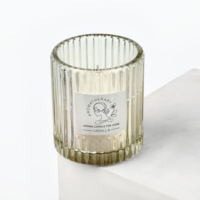 Свеча ароматическая в стекле «Ваниль», интерьерная Свеча ароматическая в стекле «Ваниль», интерьерная