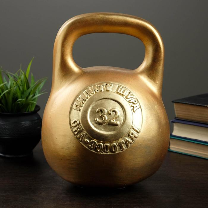 Копилка  Копилка "Гиря"  бронза,  20х21х29см