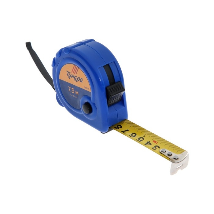 Рулетка ТУНДРА, пластиковый корпус, 3 фиксатора, 7.5 м х 25 мм Рулетка ТУНДРА, пластиковый корпус, 3 фиксатора, 7.5 м х 25 мм