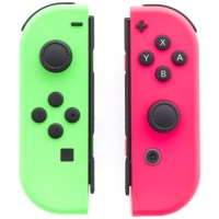 Набор контроллеров Nintendo Joy-Con, беспр,вибрация, для Nintendo Switch,  зеленый, розовый