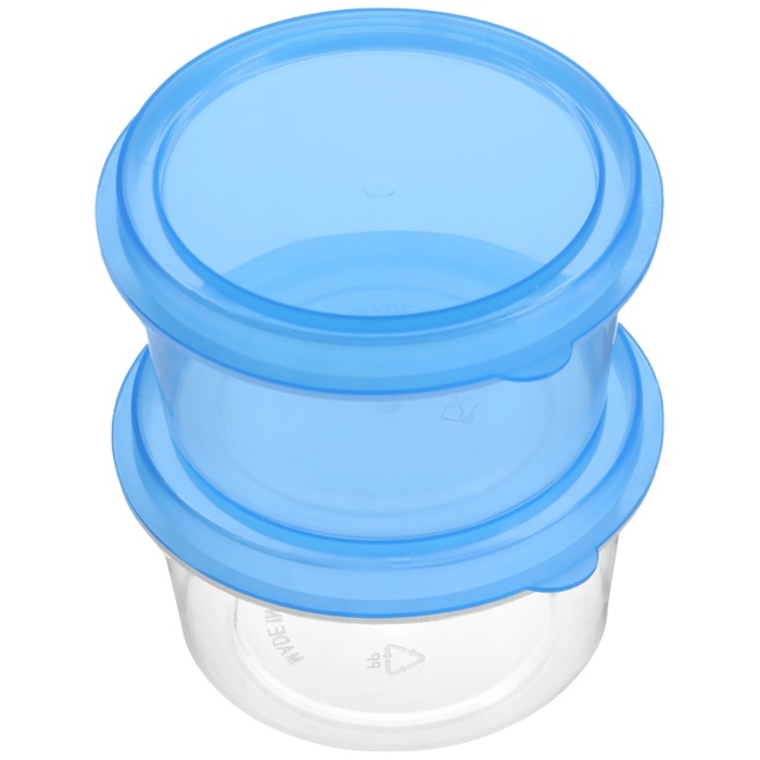 Набор контейнеров для хранения детского питания 8 шт., 50 мл., круглые, с крышками, цвета МИКС Набор контейнеров для хранения детского питания 8 шт., 50 мл., круглые, с крышками, цвета МИКС