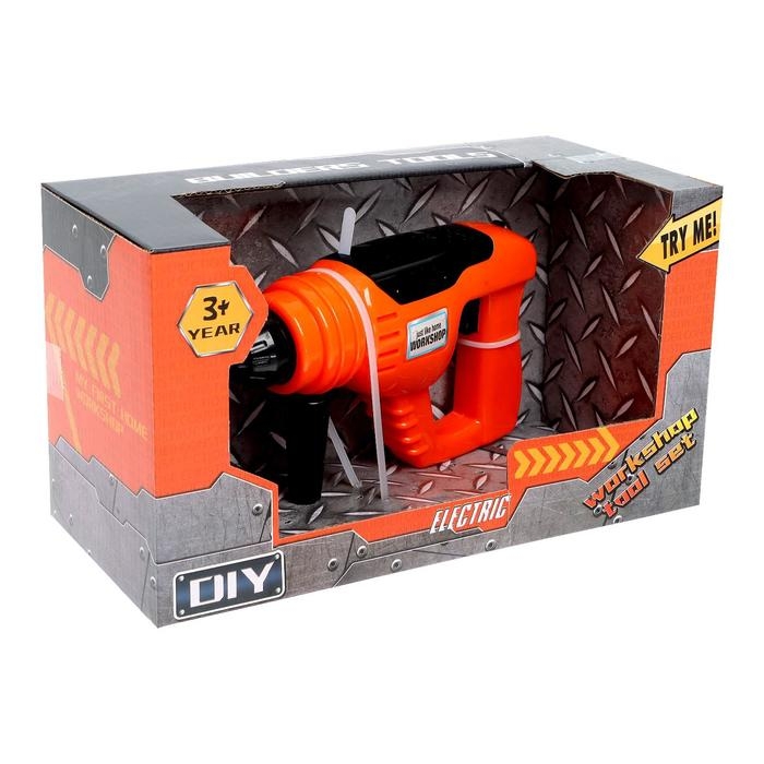 Инструмент детский «Перфоратор», звуковые эффекты, работает от батареек Инструмент детский «Перфоратор», звуковые эффекты, работает от батареек