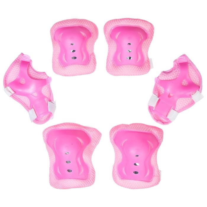 Защита роликовая ONLYTOP OT-2020, р. S, цвет розовый Защита роликовая ONLYTOP OT-2020, р. S, цвет розовый