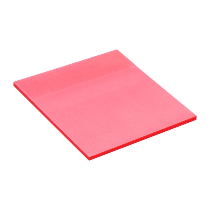 Блок с липким краем 76мм х 76мм 50л пластик прозрачный коралловый перламутр Блок с липким краем 76мм х 76мм 50л пластик прозрачный коралловый перламутр