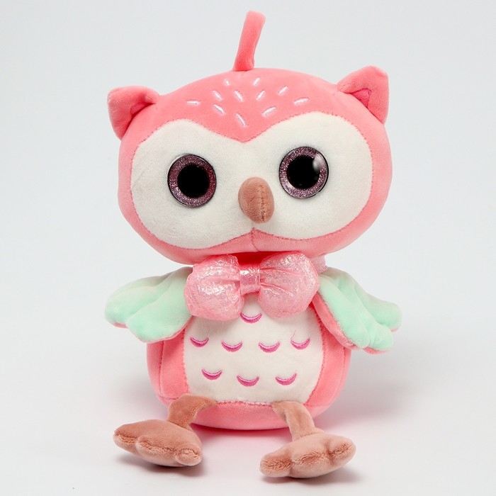 Мягкая игрушка «Совёнок», 23 см, цвет розовый Мягкая игрушка «Совёнок», 23 см, цвет розовый