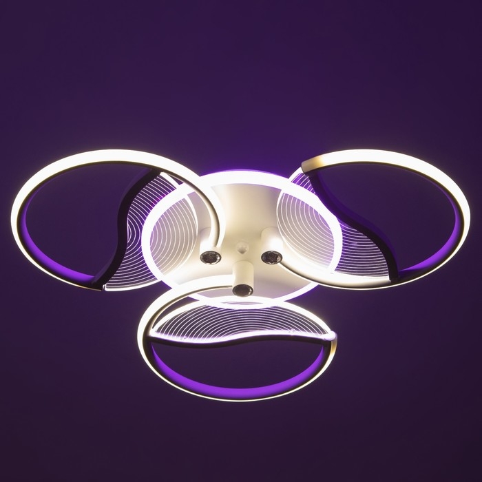 Люстра Люстра "Анита" 3хLED 90Вт 3000-6000К RGB белый 60х60х8см