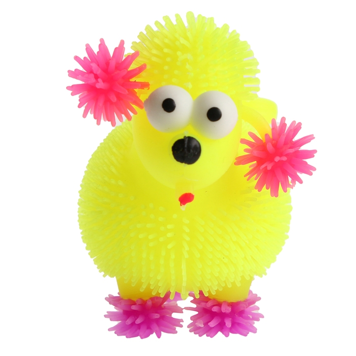 Мяч детский резиновый ёжка световой «Пудель», цвета МИКС , в шоубоксе Мяч детский резиновый ёжка световой «Пудель», цвета МИКС , в шоубоксе