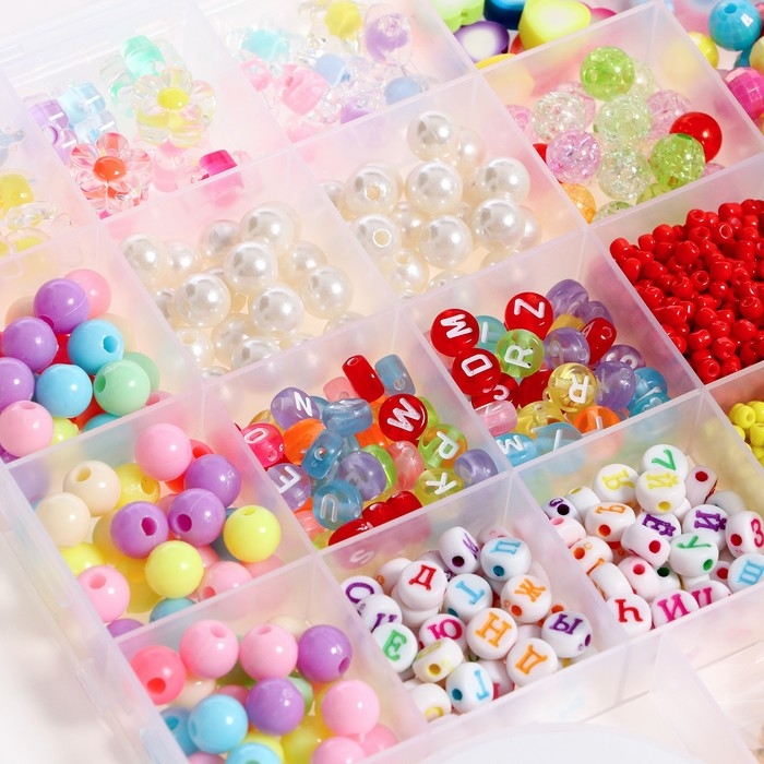 Набор для создания украшений «Ассорти» бусины/бисер, леска, фурнитура Набор для создания украшений «Ассорти» бусины/бисер, леска, фурнитура