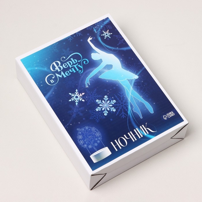 Светильник новогодний из акрила «Новый год: Верь в мечту», 11,7 х 22 см, модель GBV-0122 Светильник новогодний из акрила «Новый год: Верь в мечту», 11,7 х 22 см, модель GBV-0122