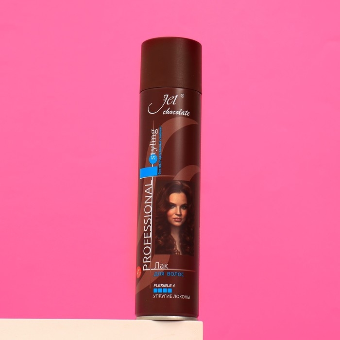 Лак для волос Jet chocolate Flexible maxi  Лак для волос Jet chocolate Flexible maxi "Ультрасильная фиксация", 300 мл
