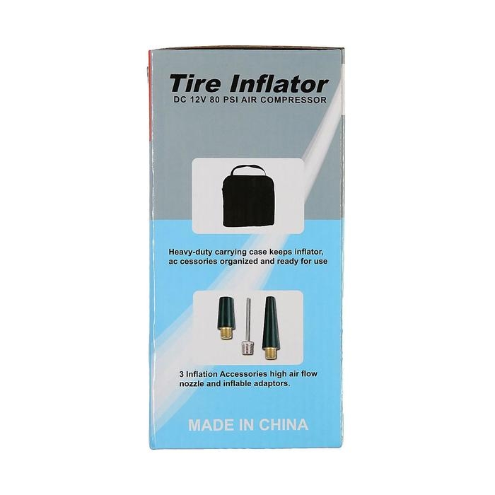 Компрессор автомобильный, 12В, 25 л/мин, провод 280 см Компрессор автомобильный, 12В, 25 л/мин, провод 280 см