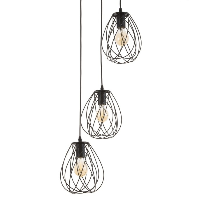 Светильник BayerLux Светильник BayerLux "Бигли" 3хЕ27 40Вт черный 35х35х20-120см