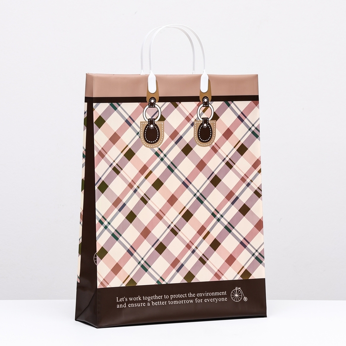 Пакет Пакет "Стиль", мягкий пластик, 42х32 см 100, мкм