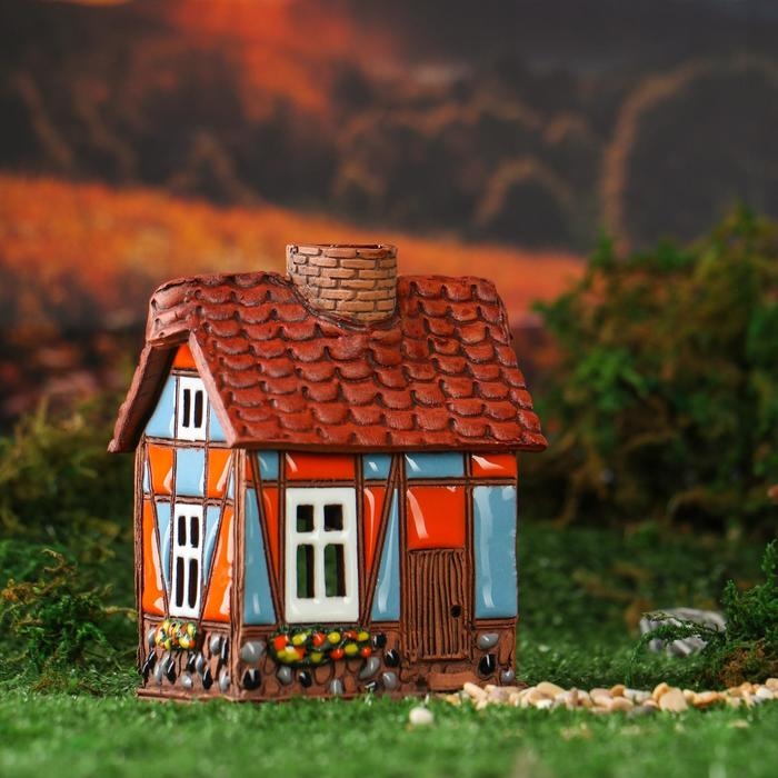 Аромалампа Домик «Лайма», ручная работа, микс, 12 см Аромалампа Домик «Лайма», ручная работа, микс, 12 см