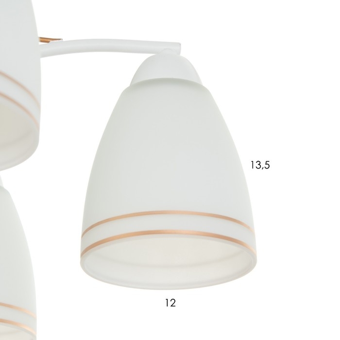 Люстра Люстра "Фрэнликс" 5хЕ27 40Вт белый 54х54х30 см BayerLux