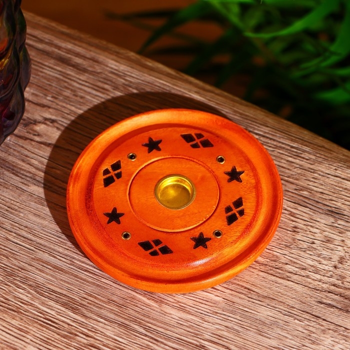 Подставка под благовония  Подставка под благовония "Яркие цвета" 10х10х1 см МИКС