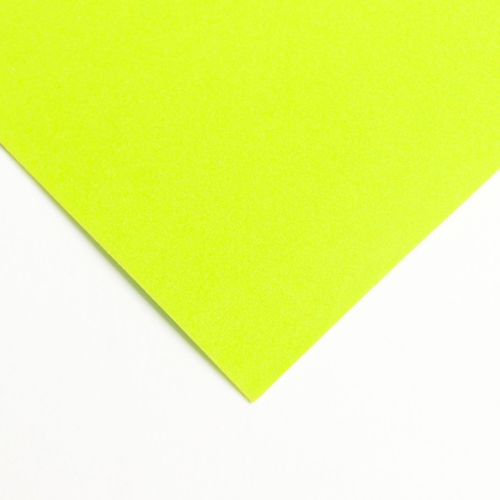 Фоамиран иранский 0,8-1 мм (жёлто-зелёный) 60х70 см Фоамиран иранский 0,8-1 мм (жёлто-зелёный) 60х70 см