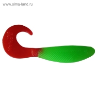 Твистер Helios Hybrid Lime & Red, 8 см, 7 шт. (HS-14-021)