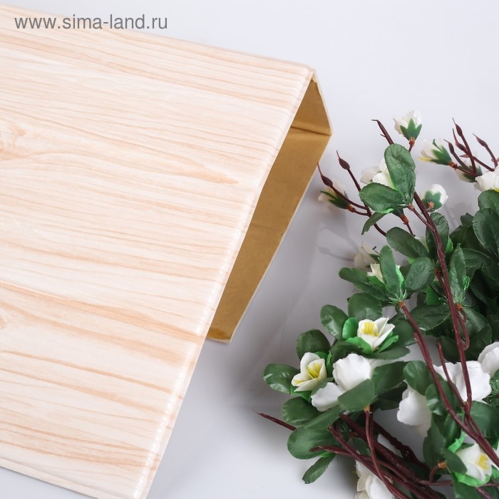 Самоклеящаяся ПВХ панель Самоклеящаяся ПВХ панель "Светлое дерево" 60*70см