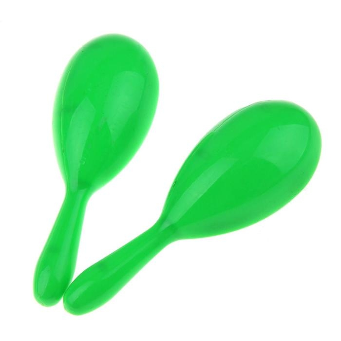 Маракас однотонный, набор 2 шт., цвет салатовый Маракас однотонный, набор 2 шт., цвет салатовый