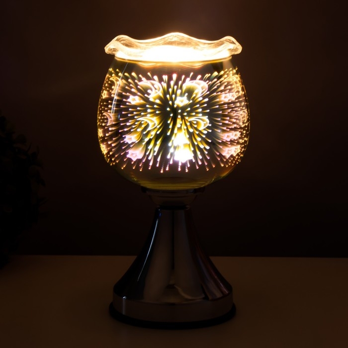 Аромасветильник сенсорный Аромасветильник сенсорный "Ночка" G9 40Вт хром 10х10х20 см RISALUX