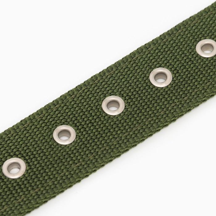 Ошейник  Ошейник "Комфорт" комбинированный, 60 х 4 см, ОШ 44-55 см, темно-зелёный