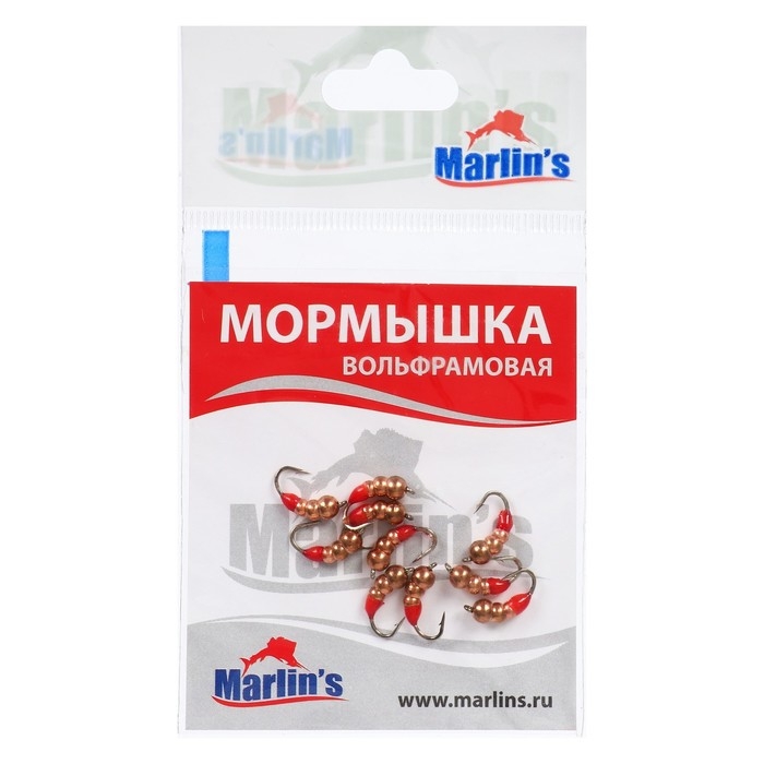 Мормышка вольфрам Marlin's Мураш №2, 3.5 мм, 0.65 г, цвет медь, 10 шт Мормышка вольфрам Marlin's Мураш №2, 3.5 мм, 0.65 г, цвет медь, 10 шт