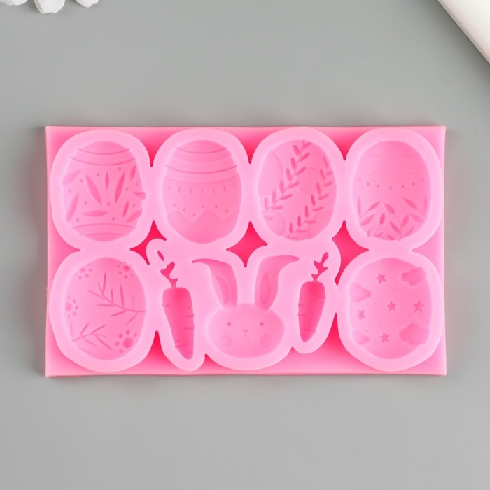 Молд силикон Молд силикон "Пасхальные традиции" 9 предметов 7,8х12,5х1,2 см