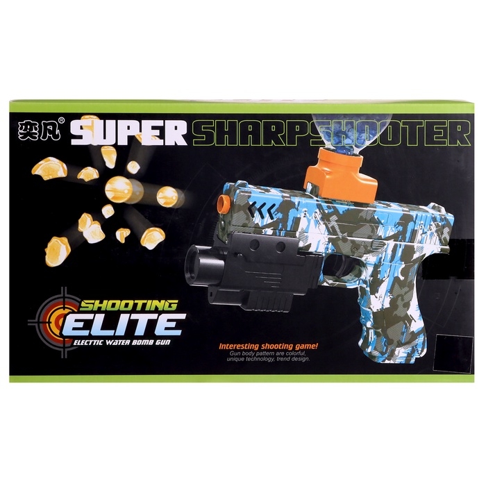 Пистолет «Гравитация», стреляет гелевыми пульками, аккумулятор 3.7V, 23 см