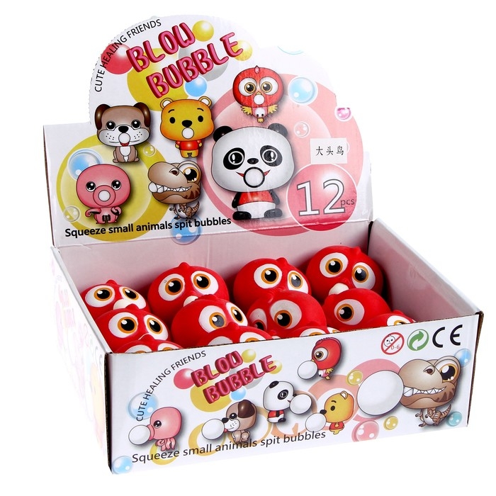 Мялка «Птица» надувает шарик Мялка «Птица» надувает шарик