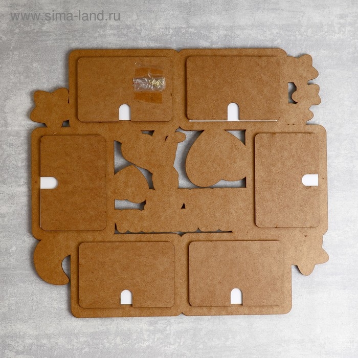 Фоторамка ХДФ  Фоторамка ХДФ "Любимый малыш" на 6 фото 10x15 см (пластиковый экран)