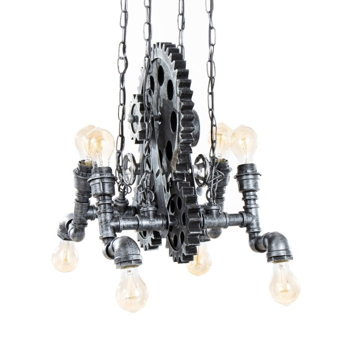 Люстра Люстра "Джеймас" 8хЕ27 черный 44х36х BayerLux