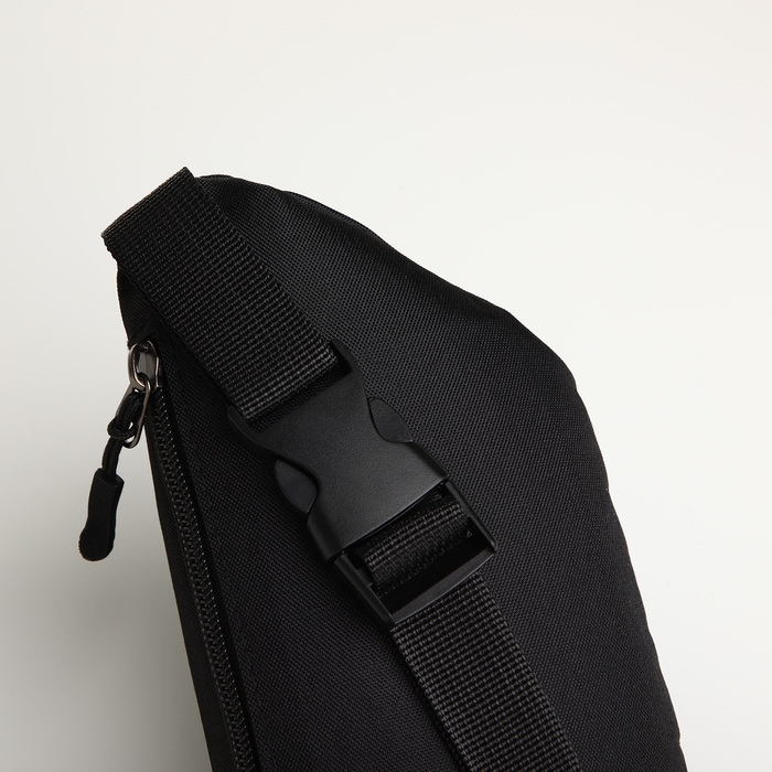 Поясная сумка на молнии, 2 наружных кармана, цвет чёрный Поясная сумка на молнии, 2 наружных кармана, цвет чёрный