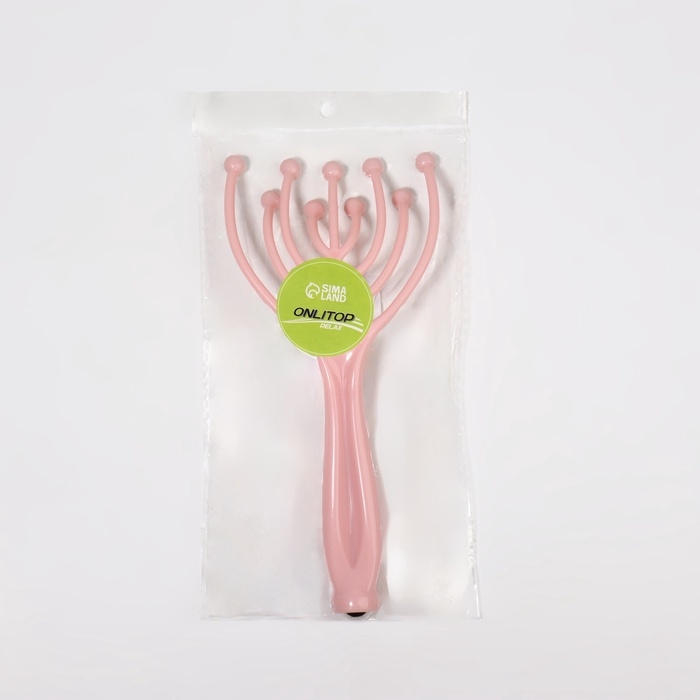 Массажёр универсальный, 10 магнитных шаров, 20 × 10 × 3 см, цвет розовый Массажёр универсальный, 10 магнитных шаров, 20 × 10 × 3 см, цвет розовый