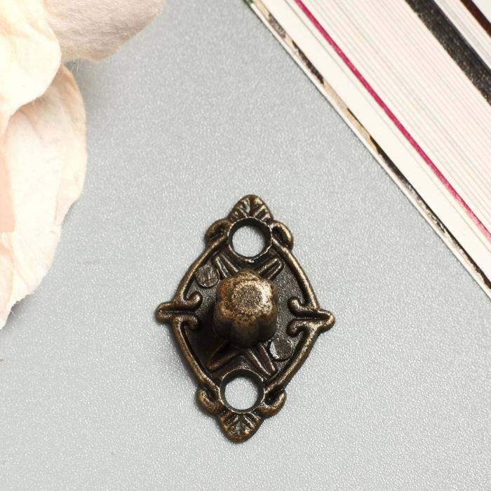 Ручка для шкатулки металл Ручка для шкатулки металл "Антракт" 8,5х2 см