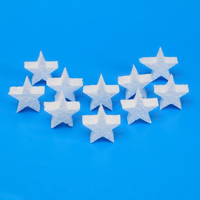 Форма из пенопласта Форма из пенопласта "Звезда", 5 х 2 см, набор 10 шт