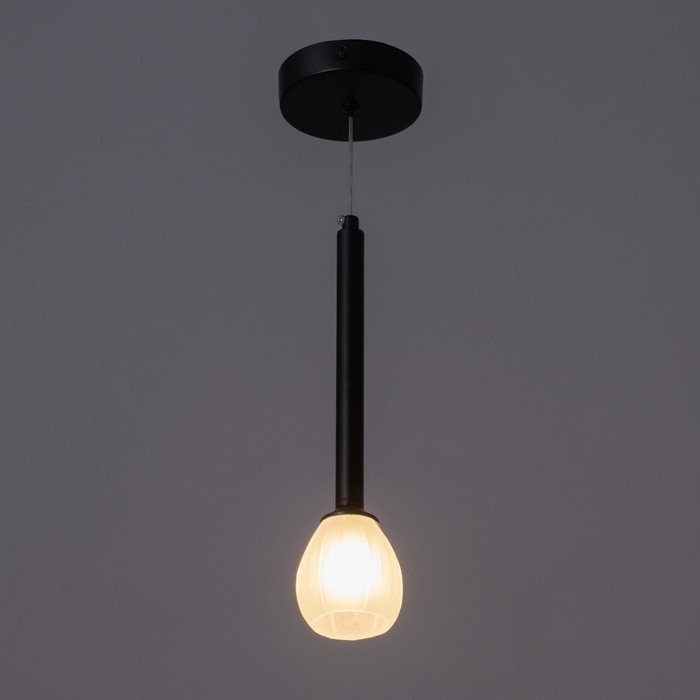 Светильник Светильник "Жаклин" 1х3Вт G4 черный 20х20х180см