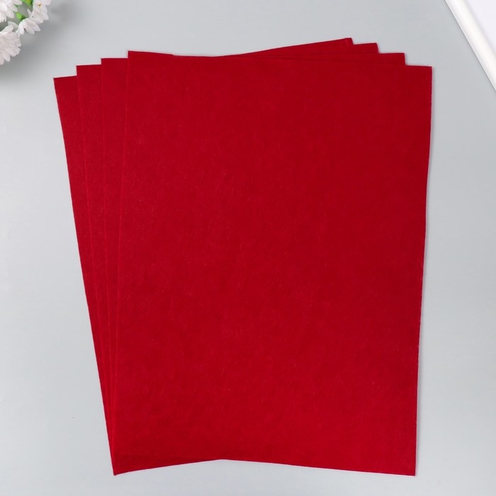 Фетр 1 мм Фетр 1 мм "Бордо" набор 4 листа 30х40 см