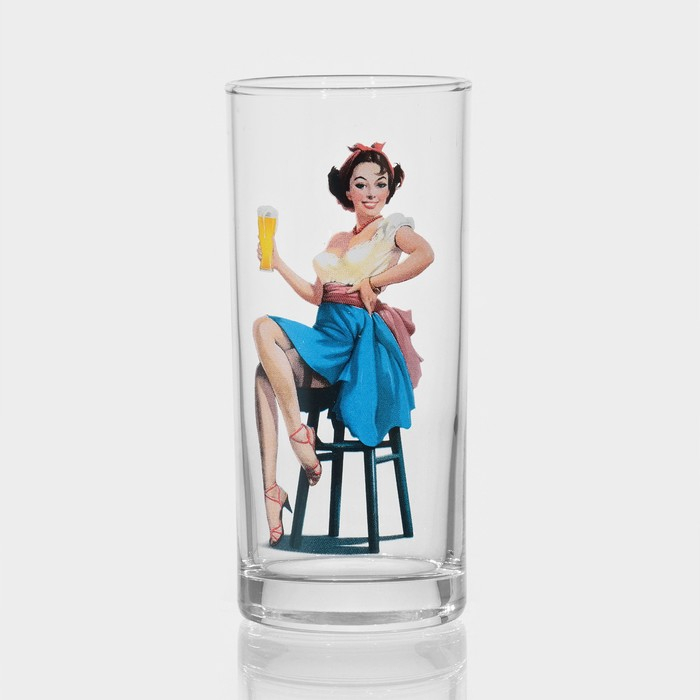 Набор стаканов Pin-up girls, стеклянный, 280 мл, 6 шт, микс Набор стаканов Pin-up girls, стеклянный, 280 мл, 6 шт, микс