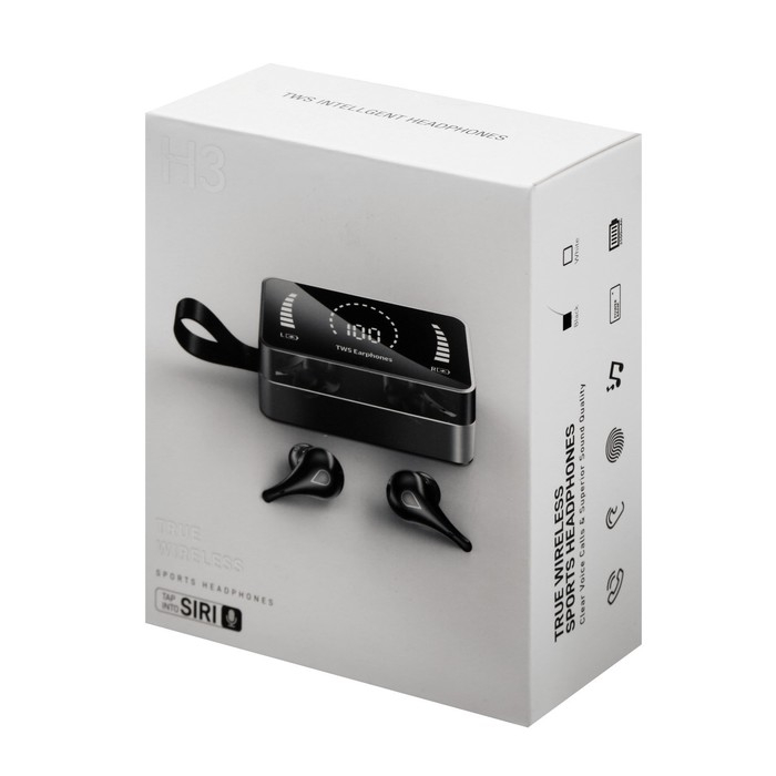 Наушники VBT 1.29, беспроводные, вакуумные, водонепроницаемые, BT 5.0, 3500 мАч, черные Наушники VBT 1.29, беспроводные, вакуумные, водонепроницаемые, BT 5.0, 3500 мАч, черные