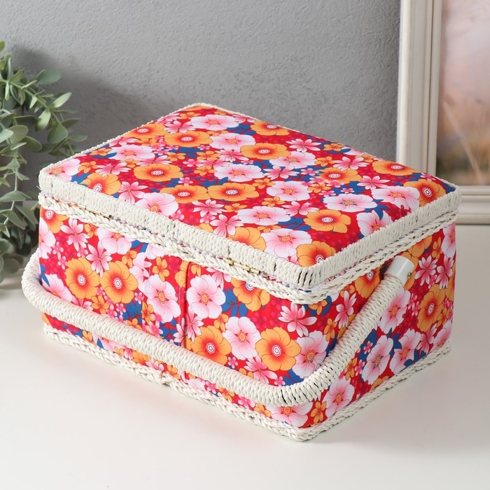 Шкатулка для рукоделия Шкатулка для рукоделия "Японский сад" 19х26х14,5 см