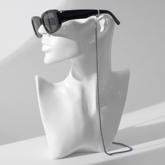 Цепочка для очков «Эстетика» №32, цвет сине-серебристый, 70 см Цепочка для очков «Эстетика» №32, цвет сине-серебристый, 70 см