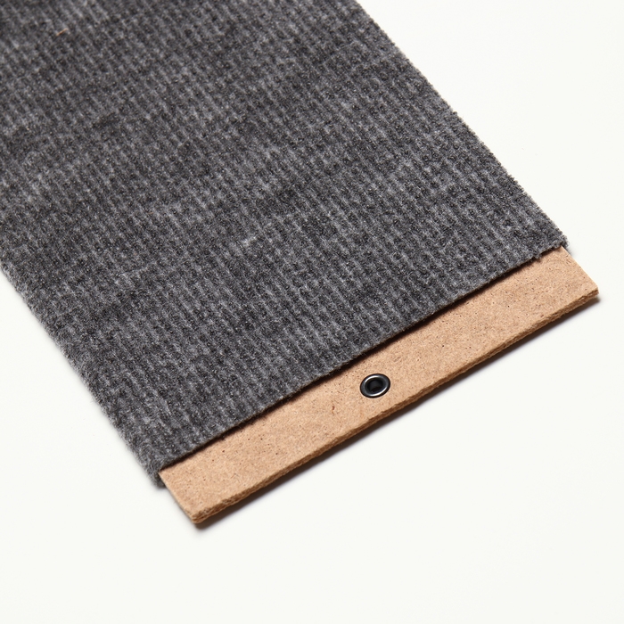 Когтеточка "Пижон", ДВП ковролин, 60 х 15 см, серая