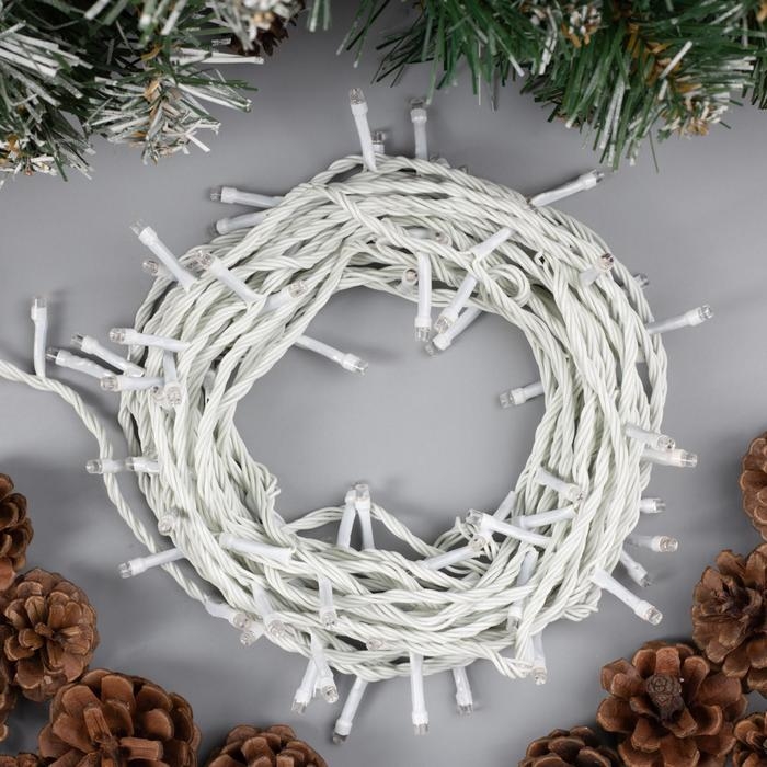 Гирлянда «Нить» 10 м, IP20, белая нить, 100 LED, свечение зелёное, 8 режимов, 220 В Гирлянда «Нить» 10 м, IP20, белая нить, 100 LED, свечение зелёное, 8 режимов, 220 В