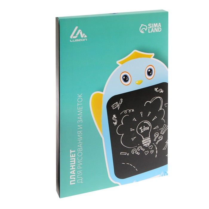 Планшет для рисования и заметок Luazon Планшет для рисования и заметок Luazon "Цыпленок", 9", функция блокировки, МИКС