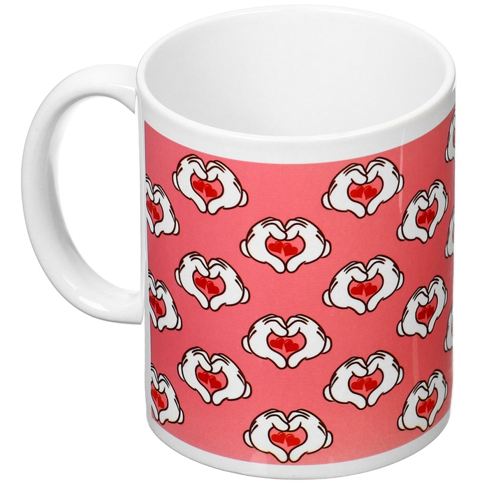 Набор парных кружек, 320 мл Набор парных кружек, 320 мл "I LOVE YOU", Микки и друзья