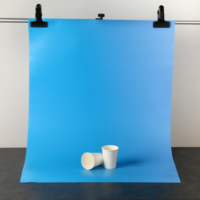 Фотофон для предметной съёмки Фотофон для предметной съёмки "Голубой" ПВХ, 100 х 70 см